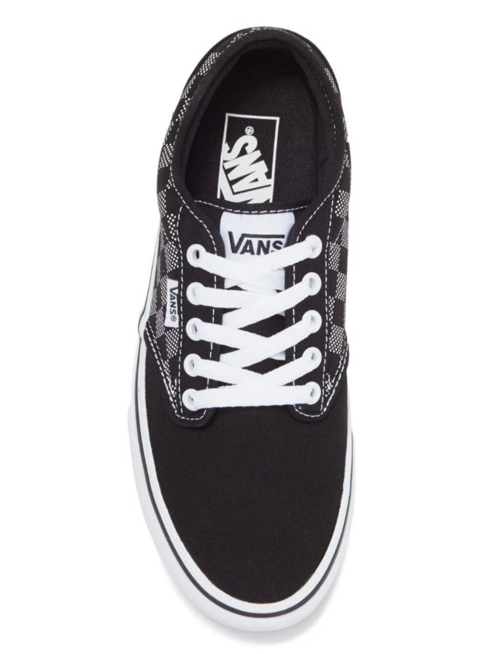 Vans Atwood Black White Checkered Skater Shoes Sneakers Men's Size 14 - Picture 2 of 11